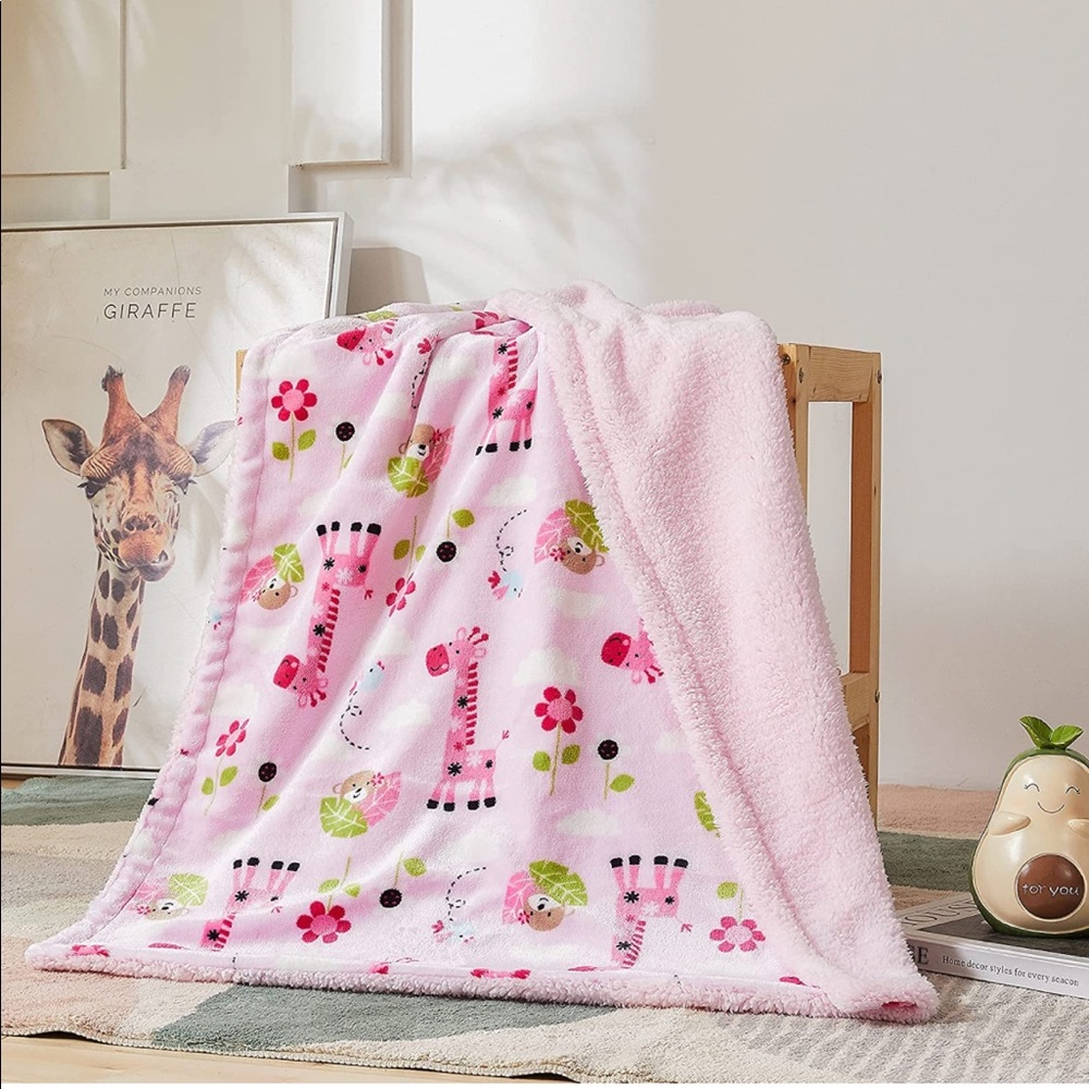 Reversible Rich Printed Woven Fluffy Plush Soft Warm Flannel Fleece Sherpa